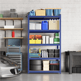 thumbnail image 3 of Fullfurnique 71″ Height Metal Storage Rack with Adjustable Shelves, Blue, 3 of 8