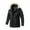 02 Black, variant on guisaled 's Winter Jacket wiht Hood Water Repellent Windproof Zip Up Thicken Warm Parka Coat Outdoor Ski Snow Jackets