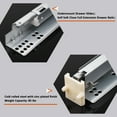 thumbnail image 4 of 2 Pairs knobelite 18 Inch Undermount Drawer Slides, Self Soft Close Full Extension Drawer Rails Concealed Drawer Runners Adjustable Locking Devices Mounting Brackets Screws Included, 4 of 6