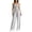 Light Gray, variant on Women Strapless Wide Leg Jumpsuit Casual Tube Top Loose Long Romper