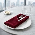 thumbnail image 4 of Unique Bargains 12 Pack Soft Durable Velvet Cloth Napkins for Parties Burgundy 18"x18", 4 of 6