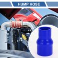 thumbnail image 2 of Conjunto Único de 127mm/5" Longitud Manguera de Silicona Hump Conector Manguera de Silicona con Abrazaderas Manguera Hump Manguera de Refrigerante Universal Azul 51mm/2.01"-70mm/2.76" ID, 2 of 7