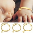 thumbnail image 3 of GKNET Free Engraving Lady Baby ID Name Heart Bracelet Birthday Christmas Gift for Her/-crown, 3 of 9
