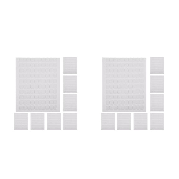 Worgeous 1600 pcs  Removable Sticky Dots Clear Double Sided Adhesive Dots For Diy Crafts Home Office Classroom Scrapbooking Decoration