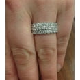 thumbnail image 2 of Pompeii G/SI 1 5/8ct Pave Diamond 8mm Wide 1/2 Eternity Wedding Ring White Gold Band SZ 7, 2 of 2