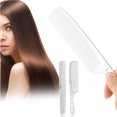thumbnail image 4 of Peine de Peinado Antiestático 2 Uds Peine de Aluminio Espacial de Acero Inoxidable Herramienta de Belleza Escasa Peine de Corte de Pelo ANGGREK  Otros, 4 of 8