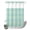 Blue, Mint, White, variant on No Hook Shower Curtain, Buffalo Plaid Shower Curtains for Bathroom with See Through Top Window, Amber Orange Farmhouse Gingham Striped Waterproof & Washable Bath Curtain 60"x72"