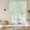 Sage, variant on Sky Blue Thin Lines Tie Up Curtains for Windows, Adjustable Balloon Window Shades, Modern Striped Minimalist Kitchen Window Treatments Farmhouse Short Curtains with Rod Pocket 42"x45"