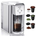 thumbnail image 1 of Máquina de café en cápsulas 3 en 1: cafetera de una sola porción para cápsulas de café, café molido y té suelto, tamaños de preparación de 6 a 12 oz, tanque extraíble de 50 oz, 1150 W, compacta, efici, 1 of 5