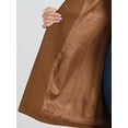thumbnail image 5 of INSPIRE CHIC Women's Coats Single Breasted Long Outerwear Winter Trench Coat XL Dark Brown, 5 of 6