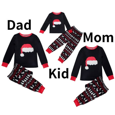 

Autumn And Winter Women s Printed Long-Sleeved Casual Pajamas Home Parent-Child Suit