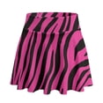 thumbnail image 7 of SEANATIVE Women's Tennis Golf Skirts High Waisted Skorts with Pockets Inner Shorts Pleated Athletic Skirt Breathable Stretchy Golf Pickleball Running Workout Skort, 2XL, Zebra Print Pink Black, 7 of 7