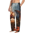 thumbnail image 2 of Daiia Lava Dragon Men's Sleep Pant with Pockets and Drawstring,Pajama Pants-Large, 2 of 9