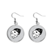 thumbnail image 1 of El casino de los dados negro blanco ilustracion Pendientes pendientes de plata colgantes joyas señora Unbranded M, 1 of 3