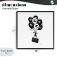 thumbnail image 4 of Stupell Industries Contemporary Chic Balloons & Purse Black Framed Giclee Art, 12 x 12, by Amanda Greenwood, 4 of 8
