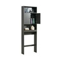 thumbnail image 3 of Triple Tree Over-The-Toilet Storage Cabinet, Black, MDF, 2-Door, Adjustable Shelves, 3 of 7