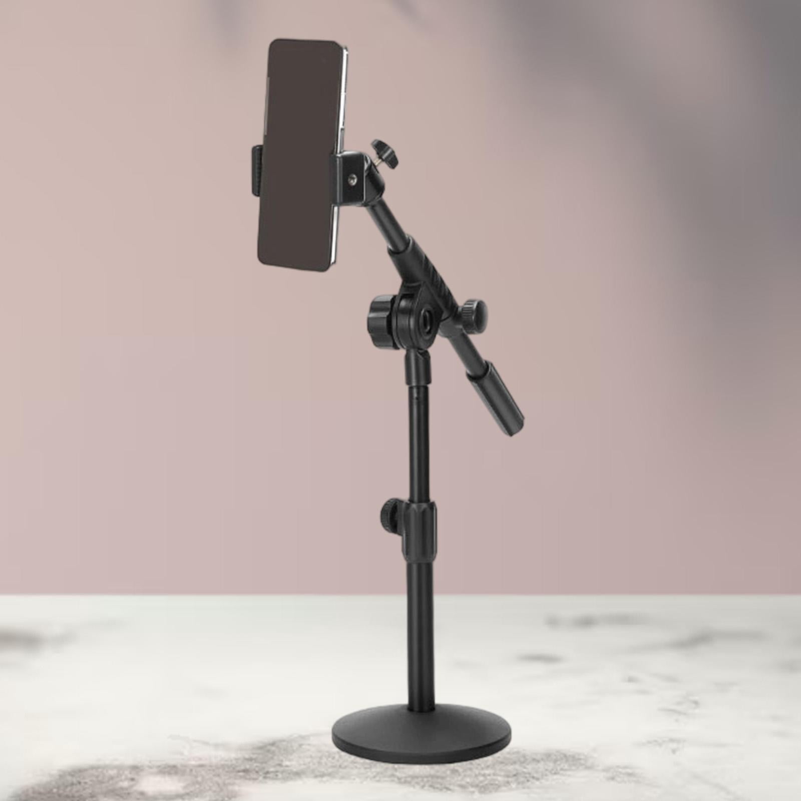 LeeQinersw Microphone Stand 12.60inch for Stage Studio Concert Performances Home Office Phone clip