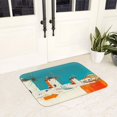 thumbnail image 5 of Non Slip Door Mat, Colorful Greek Windmills Fast Drying Bath Tub Mats, Absorbent Bathroom Rugs Entrance Welcome Mat, Bath MatS for Tub, Floor, Home, Kitchen, Hotel,16x24in, 5 of 7