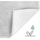 thumbnail image 2 of Absorbent Non-Slip Bath Mat 80x50cm - Neil Carpet Bath Mat - Soft (Light Blue) for Bathroom, Shower, Toilet and Bathtub, 2 of 5
