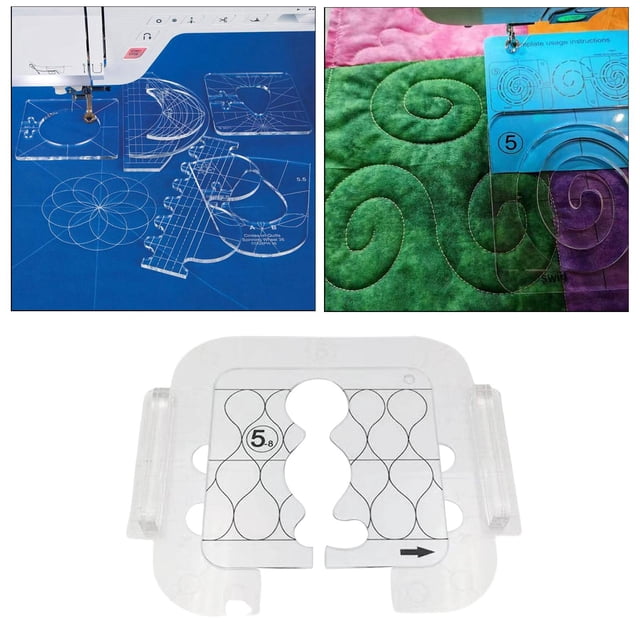 de Retazos de Ropa Multifunción Reg de Acolchado de Costura Herramientas de Medición a Medida DIY Pntil de Fabricación de Sábanas H Macarena Regla para acolchar patchwork