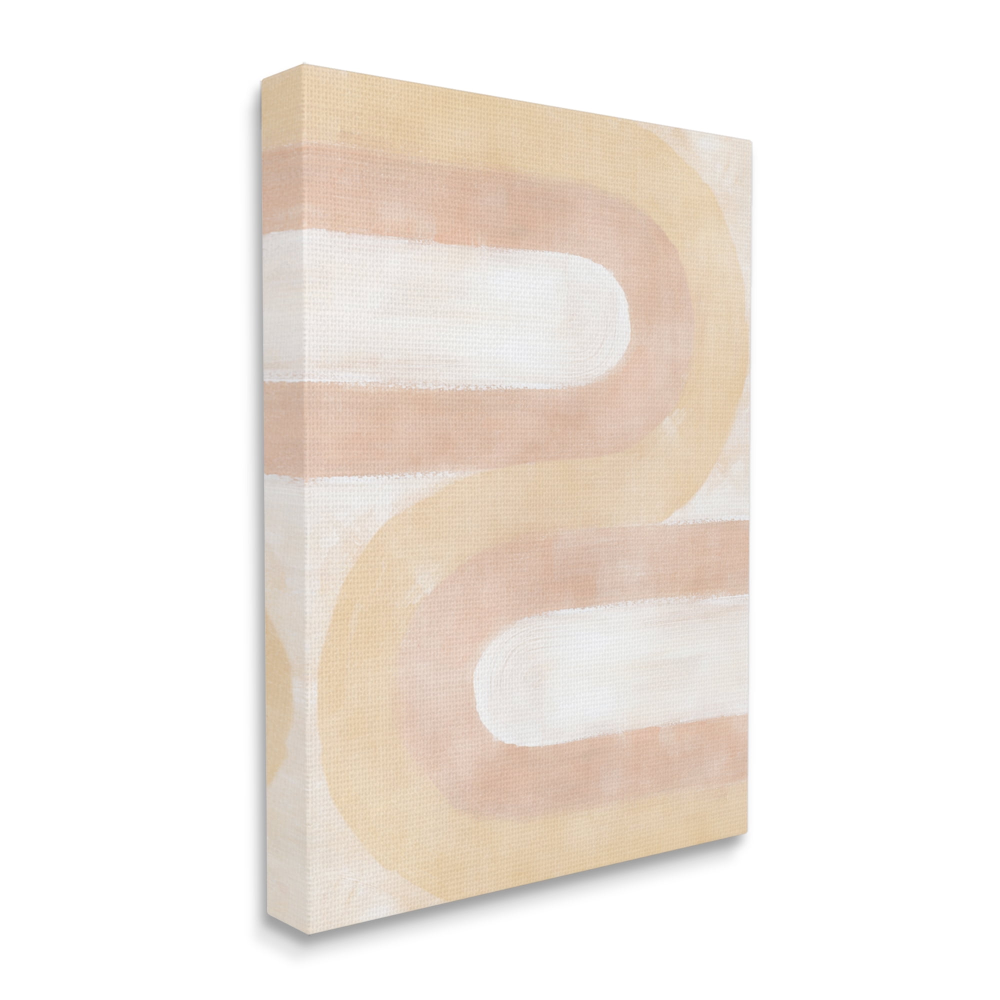 Stupell Industries Wavy Alternating Arches Abstract Painting Gallery Wrapped Canvas Art Print Wall Art, 36 x 48
