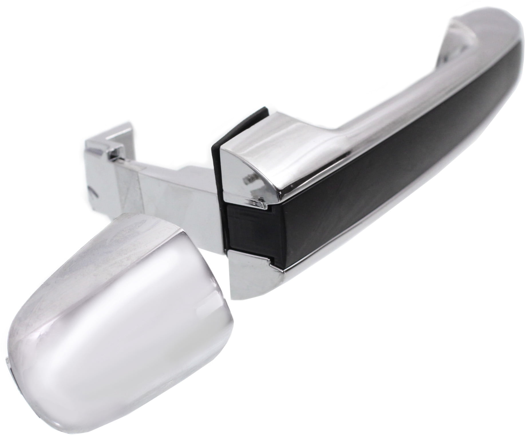 Replacement REPHY462113C Exterior Door Handle Compatible with 2006-2010 Hyundai Sonata Front, Right Passenger Chrome Lever with Primed Bezel
