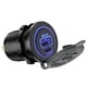 thumbnail image 1 of Adaptador de cargador de coche USB 3.0 Carga rápida Carga más rápida Compacto con luz azul 45W, 1 of 9