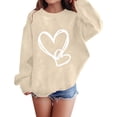 thumbnail image 4 of Sweatshirt for Women Perfect For Daily Wear or Loungewear! The Best Choice for Valentine's DayS Brown Valentine's Day Sweatshirt, 4 of 6