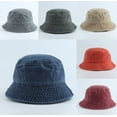 thumbnail image 5 of COCOpeaunt Fashion Women Denim Bucket Hat Cotton Washed Fishing Hunting Cap Outdoor Beach Fisherman Panama Unisex Bucket Hat Tourism Hat, 5 of 6