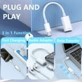 thumbnail image 3 of USB C to Lightning Headphone Audio Adapter, Type C Male to Female Lightning Earphone Converter with Charge/Data Transfer, Compatible with iPhone 17/16/15 Plus/Pro/Max, iPad Pro/Air 6/5/4, MacBook, 3 of 9