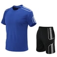 thumbnail image 3 of Tracksuit Men Set Mens 2 Pieces Sets Summer Casual Clothing Fitness Tracksuits Set, 3 of 4