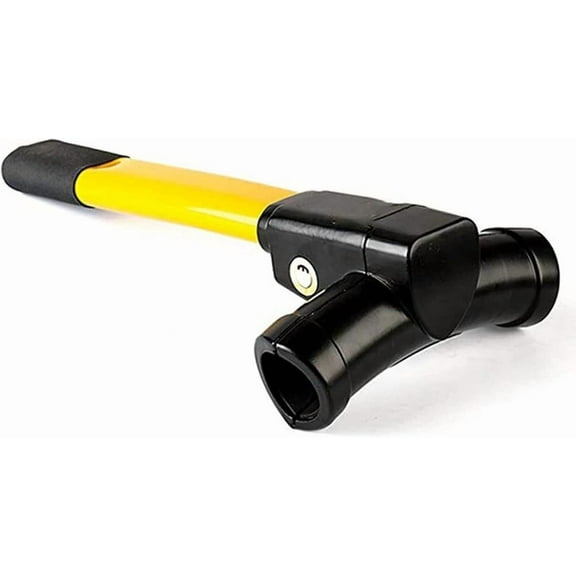 Steering Wheel Lock Strong Heavy Duty Anti-Theft Steering Wheel Lock Anti-Theft Retractable Hook Car Clutch Pedal Lock for Car Truck SUV Van Security with 2 Keys