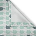 thumbnail image 5 of Ambesonne Animal Grommet Curtain, Cartoon Seafoam Fun Pattern, 50" x 96", Teal, 5 of 6