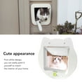 thumbnail image 4 of Porte pour Chat, Porte à Rabat pour Chat Verrouillable à 2 Voies pour Porte Intérieure Extérieure, Silencieuse et Résistante aux Intempéries, Portes pour Animaux de Compagnie pour Chats, Chatons, Chiots, pour Fenêtre et Mur, Installation Rapide, 4 of 8