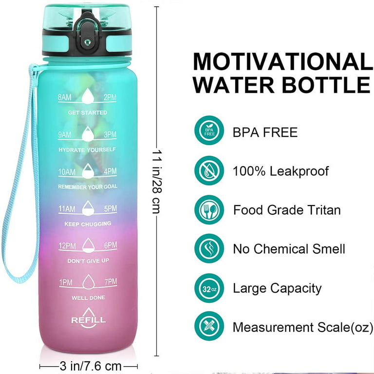 Sports Water Bottle - 3 In 1