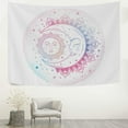 thumbnail image 3 of FREEAMG Tapestry Ethnic Mandala Form with Crescent Moon Tapestry Wall Hanging Decorative Wall Tapestries Wall Art Wall&nbsp;Blanket&nbsp;Bedding Tapestry for Bedroom Living Room Dorm 80"x60", 3 of 7