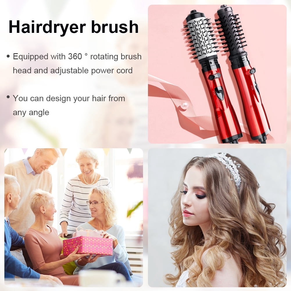 Scheri 3-In-1 Hot Air Brush And Rotating Hair Dryer Multifunction Electric Hair Styler Comb