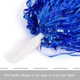 thumbnail image 2 of 48 Piezas Pompones de Porristas de Papel Metálico Pompones de Animadora con Manejar de Plástico Azul, 2 of 5