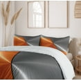 thumbnail image 6 of Ambesonne Orange Grey Duvet Cover Set, Machinery Modern 3D, Queen, Orange Grey, 6 of 6