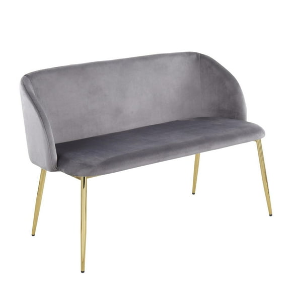 Silver Orchid Harding Bench Grey