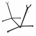 thumbnail image 2 of Fenbeli Double Camping Hammock with Stand 2 Person Portable Hammock Bed with Steel Frame and Carry Bag for Backyard Patio Outdoor Poolside, Yellow, 2 of 8