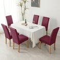 thumbnail image 2 of Stretch PU Leather Dining Chair Covers - Waterproof, Elastic Slipcovers, 2 of 8