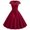 Wine, variant on Tejiojio Summer Saving Labor Day Women Vintage Short Sleeve Swing 50s Housewife Casual Evening Party Prom Dress