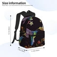 thumbnail image 3 of Goofa Humming Bird Print Casual Backpack for Women Men,Waterproof High School Bookbag,Lightweight Travel Daypack,Classic College Backpack,Laptob Backpack, 3 of 6