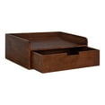 thumbnail image 7 of Kate and Laurel Wood Floating Shelf, 18" x 12", Walnut Brown, 7 of 7