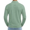 thumbnail image 7 of Mens Long Sleeve Polo Shirts Classic Breathable Golf Work Pullover Tops, M, 7 of 7