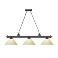 thumbnail image 5 of Z Lite 2306-3BRZ-AGM14 3 x 60W Cordon Medium Dimmable Billiard Light, Golden Mottle, 5 of 7