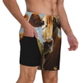 thumbnail image 2 of Fotbe Daisy Flower Field Cow Traje de Baño para Hombre – Shorts de Natación de Secado Rápido con Forro y Bolsillos-X-Large, 2 of 6