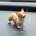 thumbnail image 3 of Resin Corgi Figurines,Corgi Sculpture Car Decoration Dogs,Cute Animal Dashboard Ornament,Corgi Miniature Figurines,Mini Corgi Cake topper,Corgi Ornament Decoration Collectibles Gifts for Women,Mom, 3 of 9
