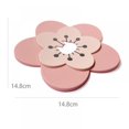 thumbnail image 2 of PVC Coaster Cherry Blossom Cup Coaster Anti-Skid Insulation Coaster for Beer Coffee Tableware Tea, 2 of 7